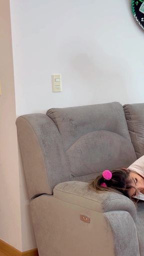 What a cheating bitch! She fucked her boyfriend and her father-in-law! They both filled her cunt with semen!!   Clip 2
