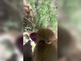 White slut gives bj at golf course