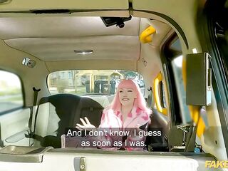 Fake Taxi - Pink haired wonder fucker gets her snatch CREAMPIED