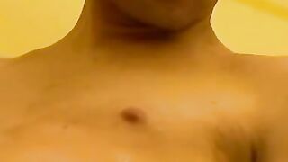 BATHROOM BLAST Young Buck Unleashes Monster Cumshot After Sizzling Solo Session!