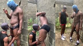 horney stepdad fuck stepson in the bush