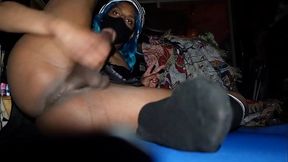 cute sissy slut has big cumshot because sexual frustrations