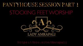 PANTYHOUSE SESSION Part 1 STOCKING FEET WORSHIP FOOT JOB -  NYLON - STOCKING  - FETISH - FETISCH - SLAVE - SUB - NYLON  - FÜSSE - SLAVE - SKLAVE - LICK - SNIFF - RIECHEN - FEET BLOWJOB - FEET IN THE FACE - FÜSSE IM GESICHT - SUCK