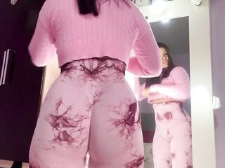 Mila Farting During the time that Getting Willing In Front Of The Mirror! So Hot!