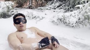Frozen Heat: Naked in the Snow with a Massive Finish