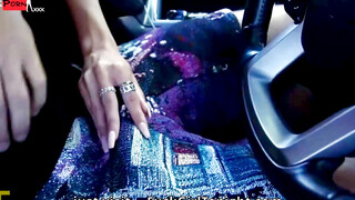 Attractive 20-year-old blonde cheats on her boyfriend in a parking lot 12