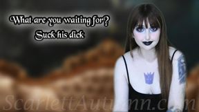What are you waiting for? Suck his dick