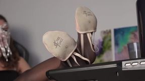 Worship Feet Of Stella In Pink Half Ballet Shoes - Polish And English Language - 4K