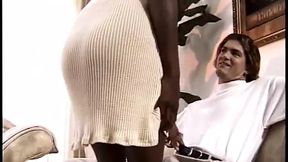 White Monster Pleases Black Beauty