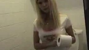 There's nothing like a wild masturbation session in the toilet room