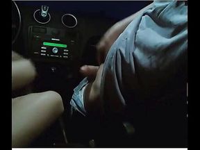 Car bj and handjob