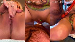 4k carlie vixen in basement sex swing squirting & creampie with phil