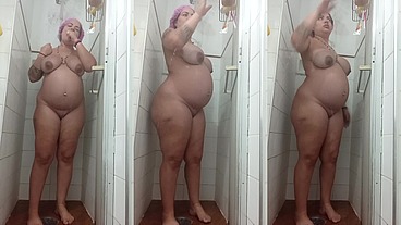me preparando pra fazer uma massagem e receber muito leite