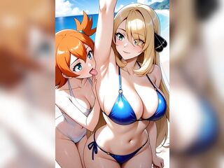 The waifu Cintia is a slavemaster at showing off in public