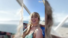 ”Big Breasted Lena Paul's Beachside Seduction”