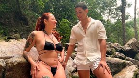 Outdoor sex with a hot big ass&#x1F351; redhead - Milan Rodriguez & Devil Khloee