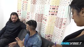 Iara India Gets Double-teamed by Two Friends in Hotel Threesome