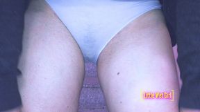 pissing in the garage in the evening - full video