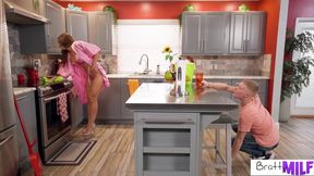 Kendra Heart's stepson pounds her mature pussy and cums in her mouth - S9:E5