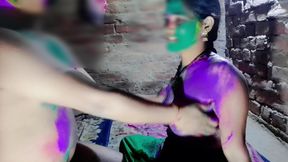 Hot Indian Desi Couple Holi Special Romance Hindi Audio