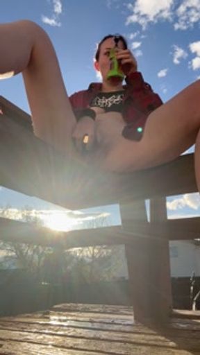 Making a mess all over the porch