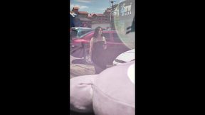 my step-cousin gives me a ride home but i have to please him at his house before going to my house.