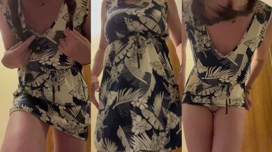 Step Mom sexy sundress pussy close up