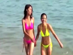 Sexy  Young Thai girls in thong bikini