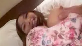 Busty Asian Babe Ravaged in Intense Bedroom Fucking