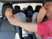 Shy Eddy Goes To A Snyft Ride With Matt To Get Foot Worship