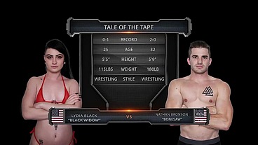 Lydia Black vs Nathan Bronson Mixed Wrestling