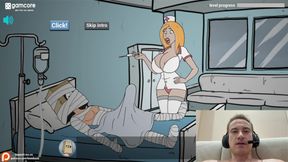 FuckerMen Hospital - Big Tits Nurse Sucks My Huge Cock  Adult Game Playthrough