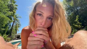 my pov with blonde babe lovely lo