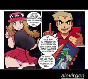 Serena and Liza fuck with pokemons