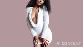 try on haul sexy dresses hot ebony sasha - ai content