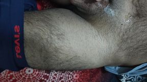 Homo masturbating