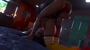 Ada Wong Fucks Claire Redfield in Hot Resident Evil Hentai Action