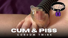 Cum & Piss: Condom Twink