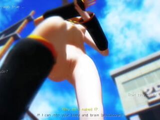 Blonde Girl Dancing On Street - MMD by Chick