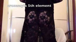 Crosssayla Dancing Black Dress 5th Element