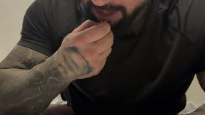 Giant eats tiny gummy bears part 2