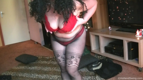 Christmas Striptease Masturbation