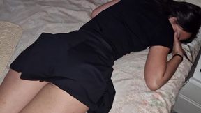MI MEJOR AMIGO ME DESPIERTA MIRANDOME LAS BRAGUITAS MIENTRAS TENGO SUE�OS MOJADOS CON MI EX