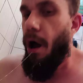 Deep throat with dildo