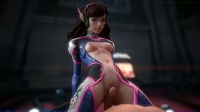 D.Va 2 - Overwatch SFM &amp; Blender Porn Compilation