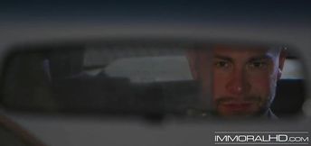 Mature Jessica Drake rubbing her pussy in the front seat