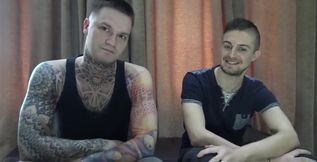 The Sexy Slut Leon Teal Fucked and Creampied by My Friend Aaron Master