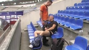 Fucked in football stadium !! Incredible