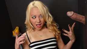 Busty chick Bambi Diamond knows how to give a good blowjob