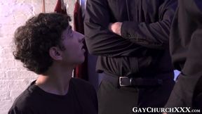 Young catholic caught jerking off and threeway rawpounded